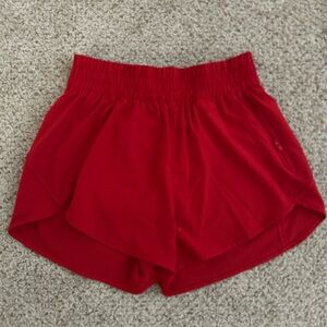 Red Women's Athletic Shorts